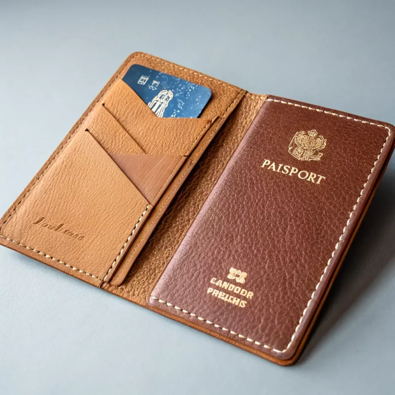 Luxury Leather Passport Holder